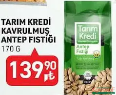 TARIM KREDİ KAVRULMUŞ ANTEP FISTIĞI 170 G TARIM KREDİ KAVRULMUŞ ANTEP FISTIĞI 170 G